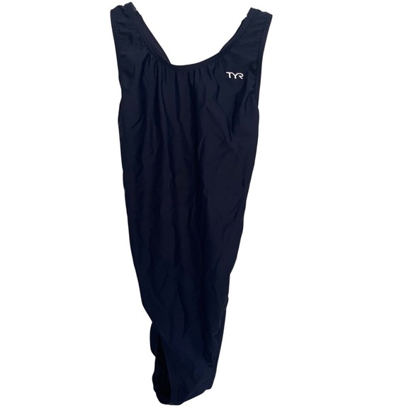 TYR New Durafast Navy Blue swimsuit one piece sz32 ( M) - Picture 2 of 5